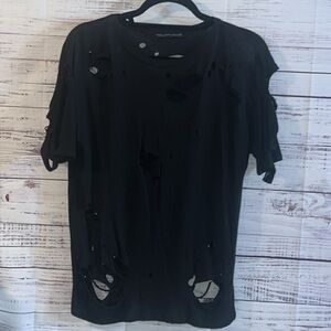 Rock Rose Couture Distressed T-Shirt